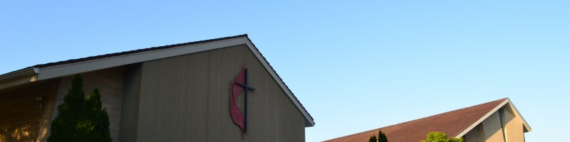the front of Adrian United Methodist Church
