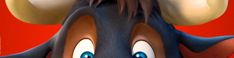 graphic representation of a red bull peering over the bottom edge of the frame of the image