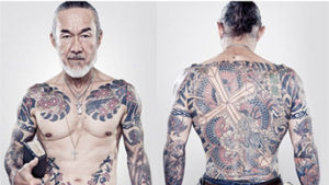 Aurthur Hollands with tattoos